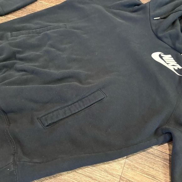 Nike Sweatshirt Womens Medium Black Tech Fleece Hoodie Funnel Neck Hooded - Picture 5 of 7